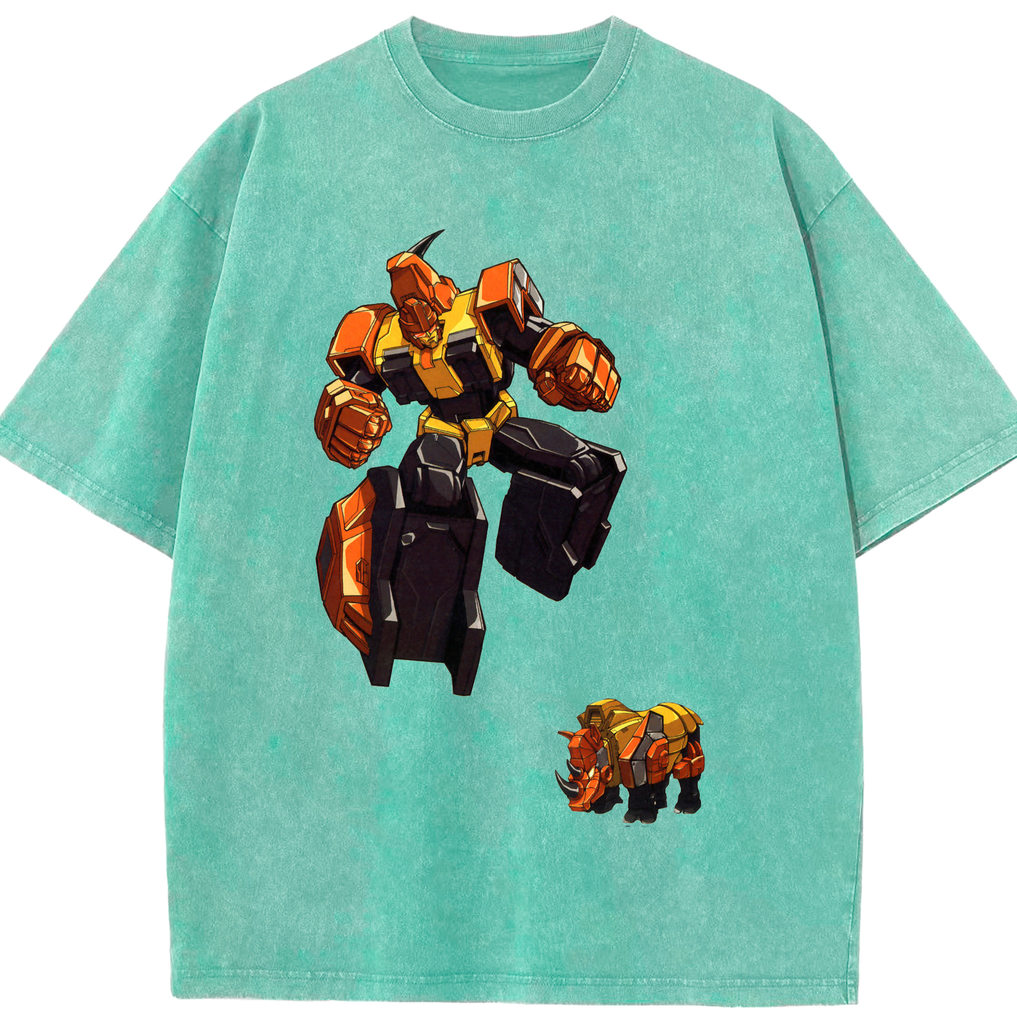 （画像用）  綿100% ヴィンテージ風 半袖Tシャツ（フロントプリント）